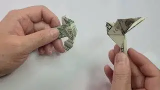 Pigeon Dollar Bill Origami Moneygami USD $1 ASMR (Not a Tutorial)