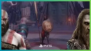 Kratos vs Tyr – First Encounter | God of War Ragnarök Valhalla | PS5 | HD