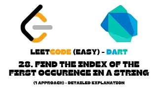 28. Find The Index Of The First Occurrence In A String | LeetCode | Dart