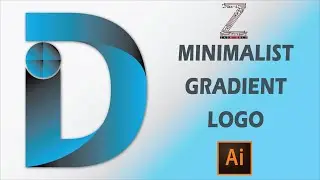 How to design Minimalist Gradient Logo in Adobe Illustrator | Adobe Illustrator Tutorial 2021