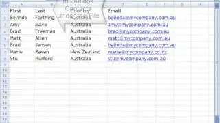 How To Import Excel spreadsheets into Outlook Contacts