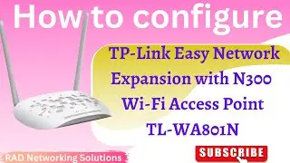 How to setup TP-Link TL-WA801N 300Mbps Wireless Access Point - English