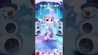 💞My Talking Angela Opening Cards On Winter Dance 💕|Chamor Games