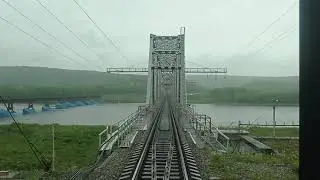 БАМ. Разъезд Буреинск и пересечение реки Буреи