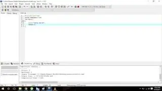 write Hello World in Dev C++