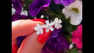 Traumhafter Diamanten Blüten Ring „Flowers“ | Dreamy Diamond Blossom Band Ring