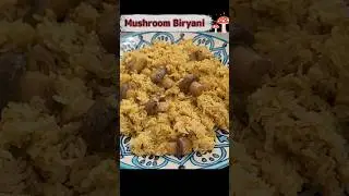 காளான் பிரியாணி | Mushroom Biryani 🍄 Seeraga Samba Rice Mushroom Pulav | Kaalan Biryani #shorts