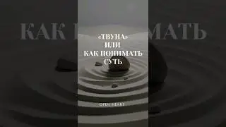 «ТВУНА» или же как ПОНИМАТЬ СУТЬ?!