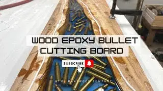 HOW TO - DIY Bullet and Resin Chopping Board from scrap wood!!! AWESOME!!!