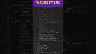 amazing b'day Card 😍 by #html  #css
