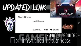 Fix license error of Asphalt 9/No Root
