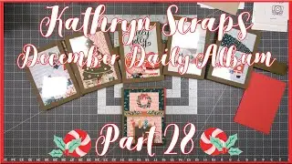 December Daily Wallet Album | Part 28 | Christmas in July 2023 | Kathryn Scraps Live