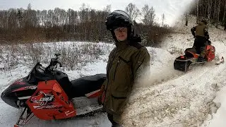 🌳Мой кроссовый снегоход. Необычный обзор. BRP Lynx Rave RE 600 HO