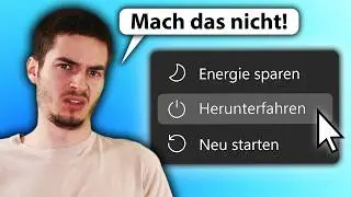Herunterfahren macht NICHT was du denkst...