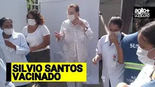Silvio Santos é vacinado contra COVID-19