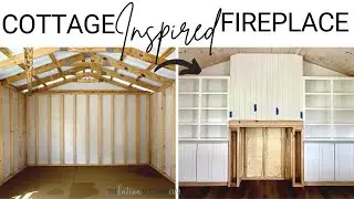 BUILDING A COTTAGE FIREPLACE AND ADDING BUILT-INS FROM SCRATCH