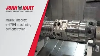 Machining of large diameter shaft workpiece on a Mazak Integrex e-670H
