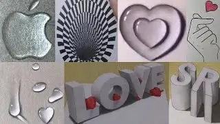 Как нарисовать объемные 3D рисунки / Учимся рисовать # 3