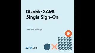 Disable SAML Single Sign-On