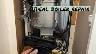 Ideal Logic combi boiler. Replacing a split sump and cover