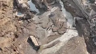Libya  drone footage shows devastation in Derna