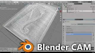 Blender CAM Tutorial | Import STL & Generate G-Code for CNC Mesh Milling