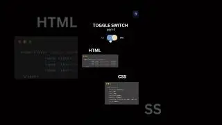 How To Make Toggle Switch | Html Css #shorts