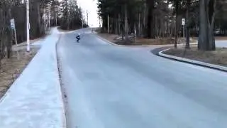 1 hand slide longboard chillax