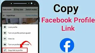how to copy facebook profile link