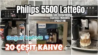 Philips 5500 LatteGo: Tam Otomatik Espresso Makinesi EP5547/90 #soğukkahve (Detaylı inceleme)#reklam
