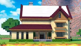 Большой и Красивый Особняк в Майнкрафт - Как построить дом в minecraft