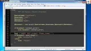 PHP and Mysqli Insert Record (object oriented)