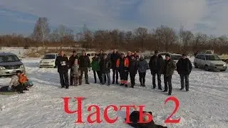 Байкеры зимой покатушки на тюбингах часть 2
