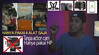 Peralatan saya dalam pembuatan POV street photography || rekam pakai HP