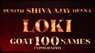 GOAT Font  | 100 names | Phoenix Look | Greatest Of All Time Title Card | Typography
