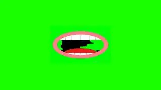 speaking mouth with tooth green screen effect| Editor G