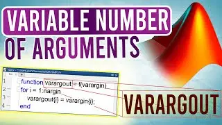 Variable Number of Input/Output Arguments in MATLAB | MATLAB Tutorial