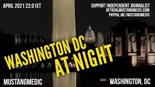 The Lincoln Memorial and The Worl War 2 Memorial at Night 