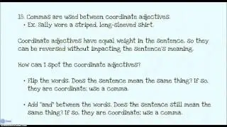 CC-Style & Grammar: Punctuation (Commas and semicolons)