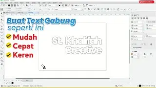 Cara Gabungkan Text di Corel Draw | Tutorial Corel Draw
