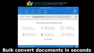 Doc Converter Pro Version 3 - One Minute Overview