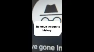 How to remove Incognito OR Private window history of browser.