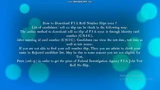 WAIT IS OVER!!!!....FIA CBT/written Test date 2021 Announced – Download Roll No slip
