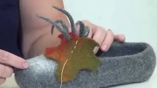 Felted slippers with Olga Demjanova  Videotutorial (trailer)