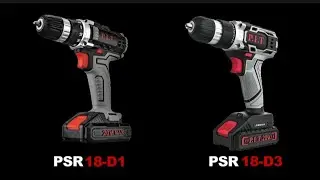 Сравнение аккумуляторных дрелей PSR18-D1 и PSR18-D3.