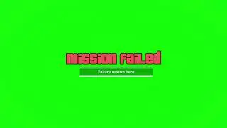 GTA 5 Mission Failed Green Screen (HD)