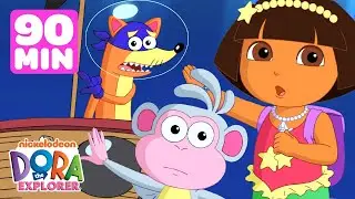 Dora & Swiper's Fairy Tale Fantasy Adventures! 🧜‍♀️ 90 Minute Compilation | Dora & Friends
