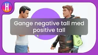 Hvordan ganger du et negativt tall med et positivt tall?