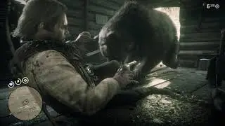 Random Cabin Bear Surprise | Red Dead Redemption 2 Game Clip