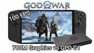 God of War Ragnarok Legion Go Optimize Settings | 780M Graphics vs GPD G1 both at 100 FPS